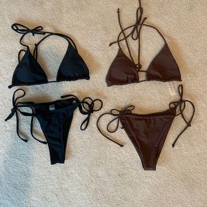 Two size small bikinis sets